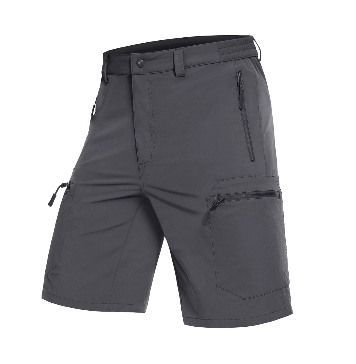 Men's Quick Dry Hiking Golf Cargo Shorts With Zip Pockets