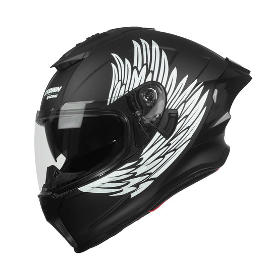 Crown Racing LW600 Motorcycle Helmets, Full Face Motorcycle Street Bike Helmet DOT Approved