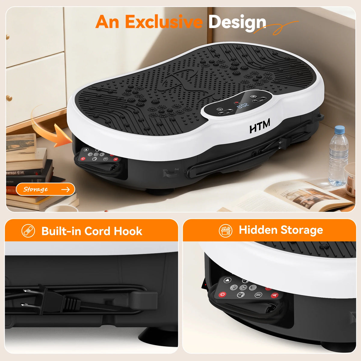 HTM Whole Body Vibration Plate Fitness Exercise Machine