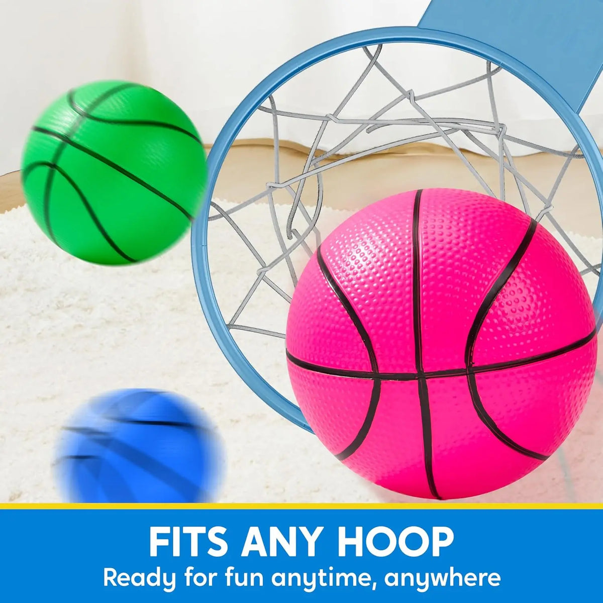 Joyfy Mini Basketball Toys for Kids and Hoop Play