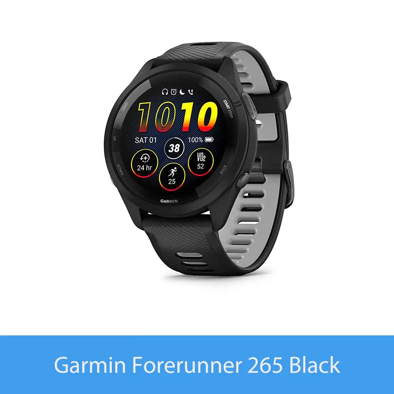 Garmin Forerunner 265 GPS AMOLED Smartwatch With Training Metrics