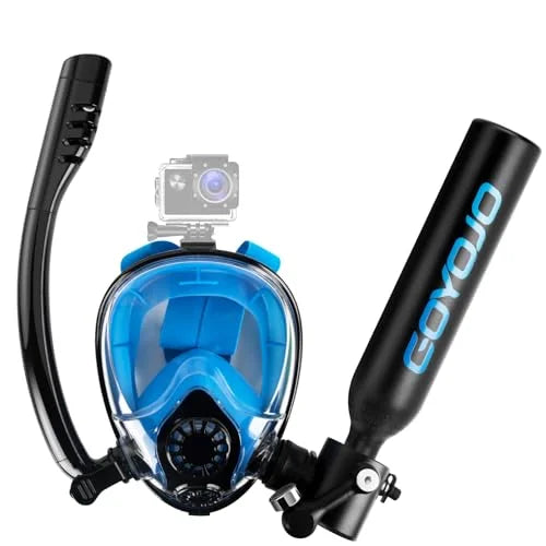 GOYOJO Portable Scuba Diving Tank With Snorkel Mask
