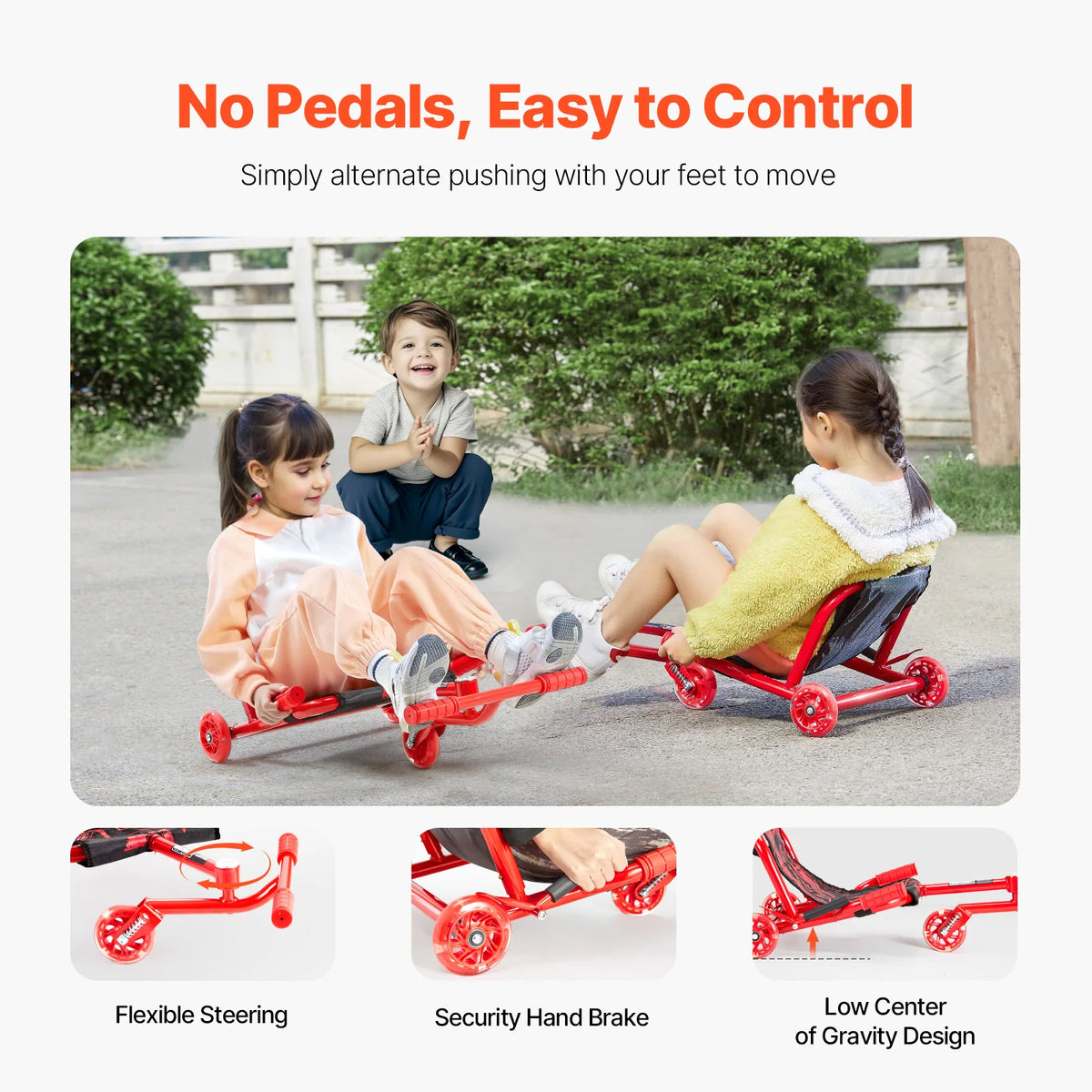 SucceBuy Side Swing Ride On Drifting Scooter