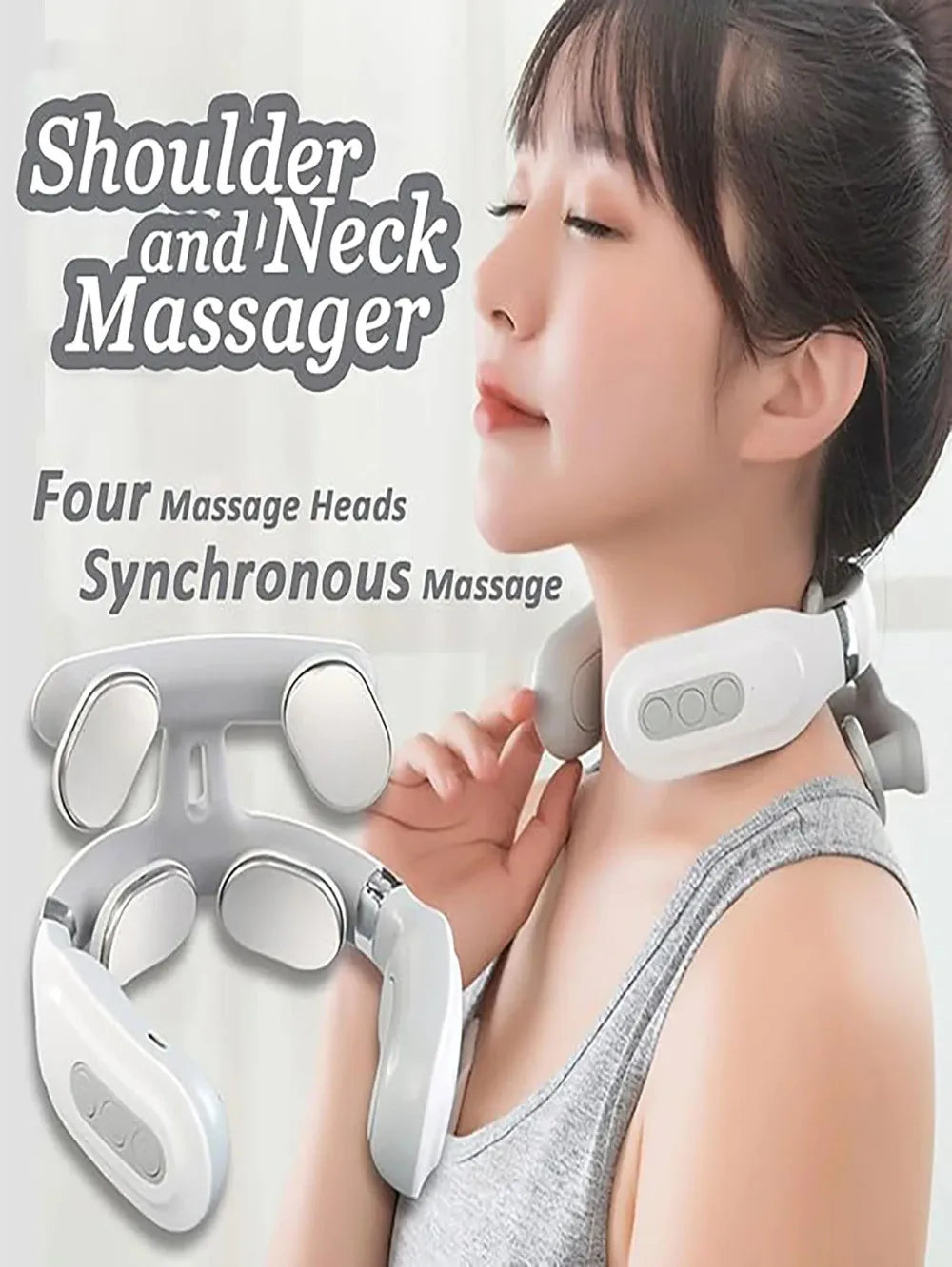 Portable Rechargeable Electric Neck And Shoulder Massager
