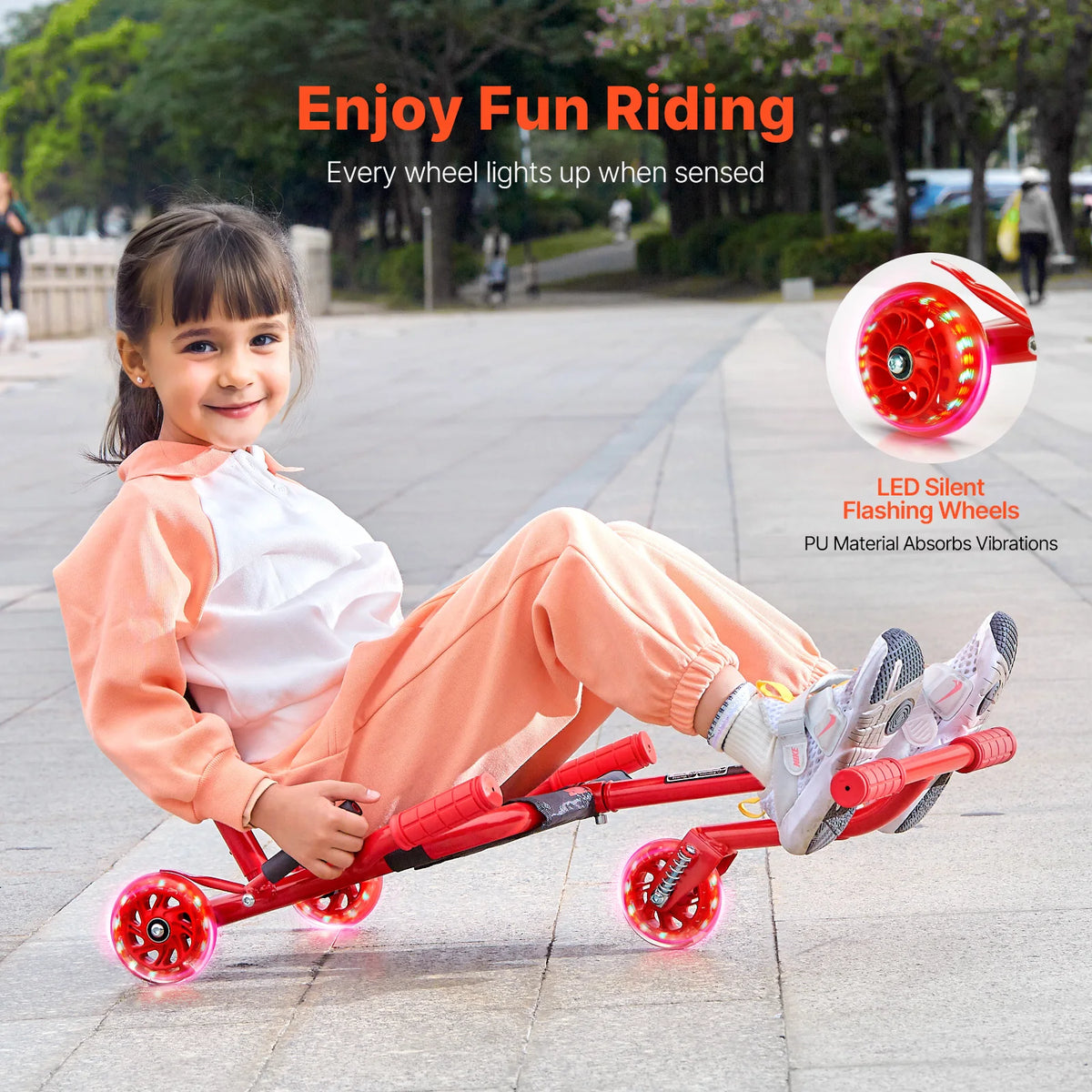 SucceBuy Side Swing Ride On Drifting Scooter