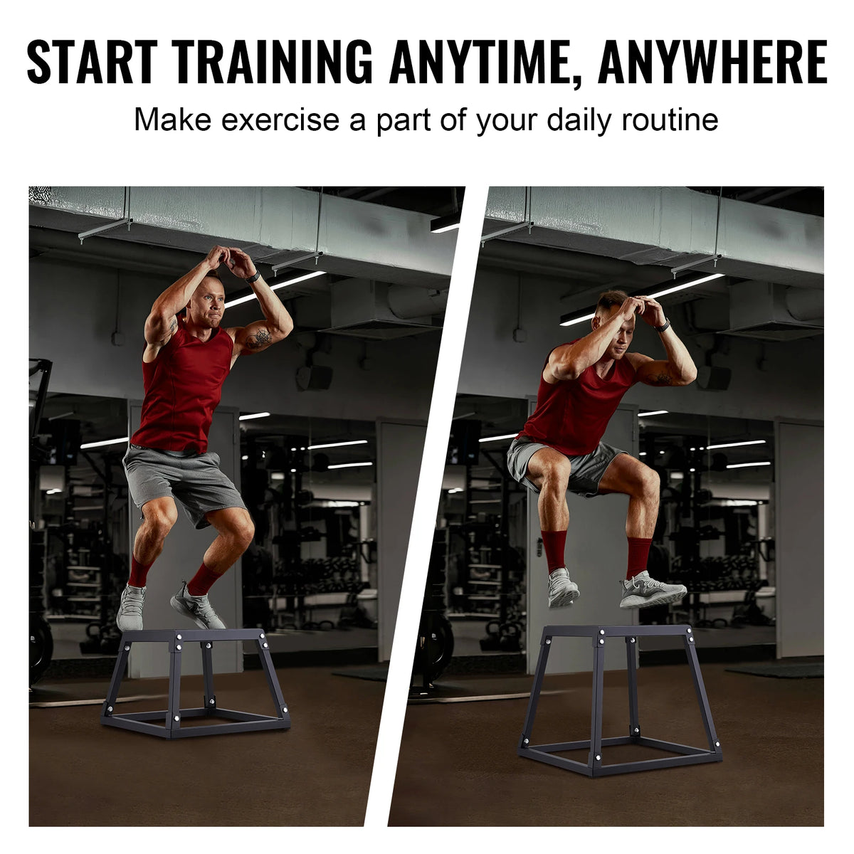 SucceBuy Anti Slip Plyometric Jump Box for Fitness Training