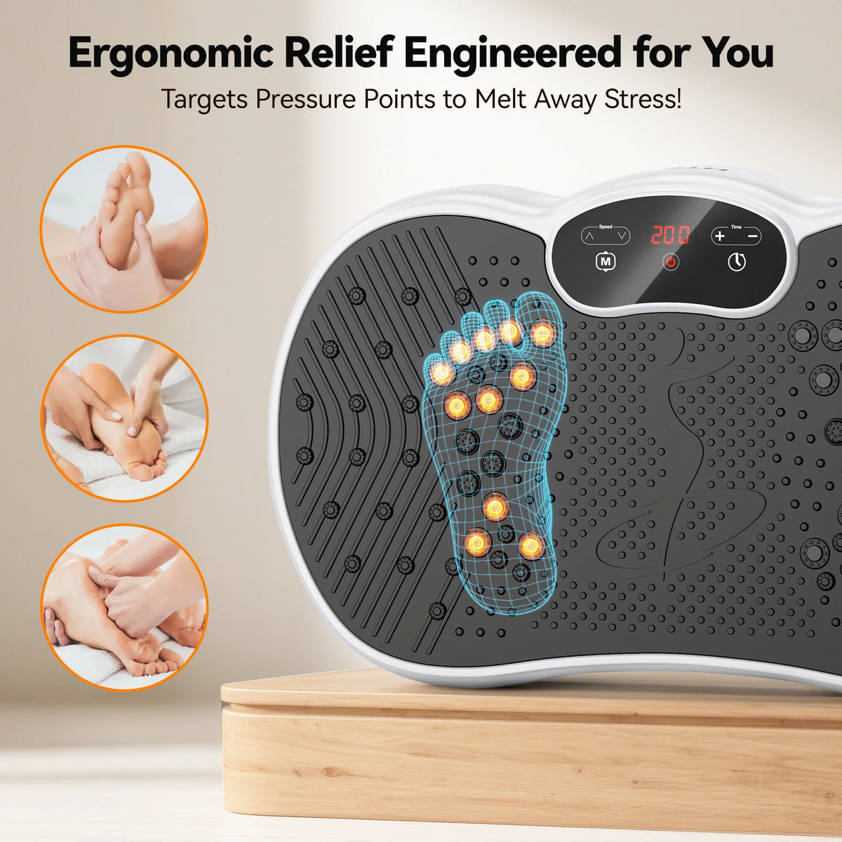 HTM Whole Body Vibration Plate Fitness Exercise Machine