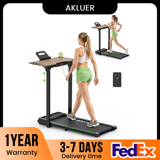 AKLUER Foldable Walking Pad Treadmill With Remote Control