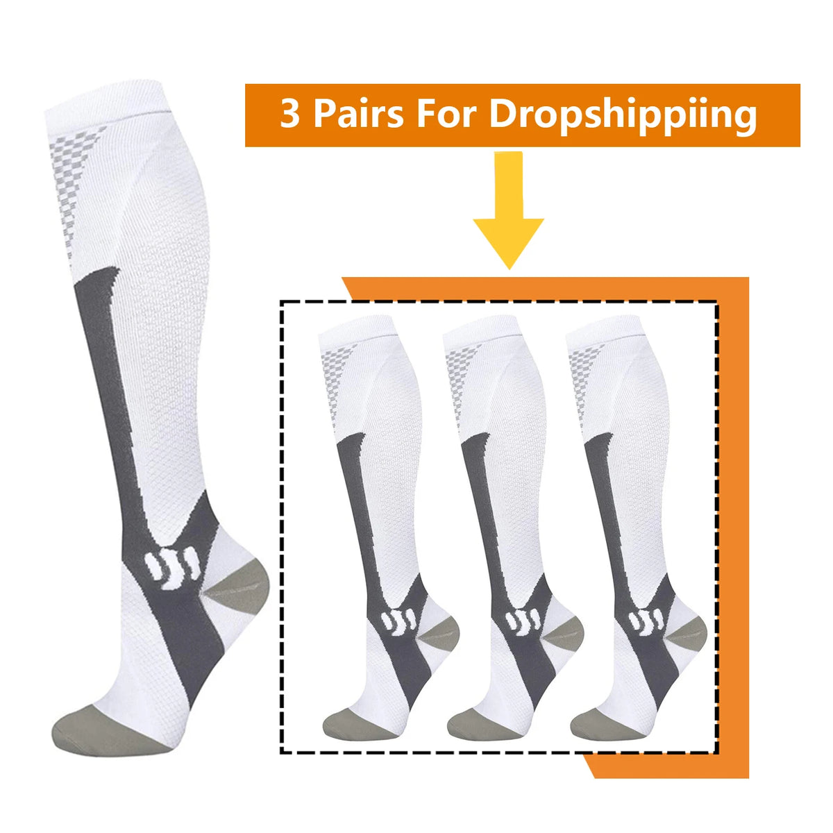 BROTHOCK Athletic Compression Socks for Nursing and Sports
