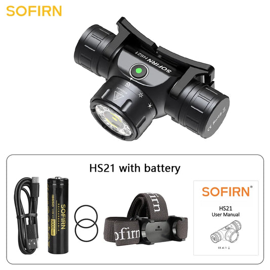 Sofirn HS21 Rechargeable LED Headlamp With Infrared Switch