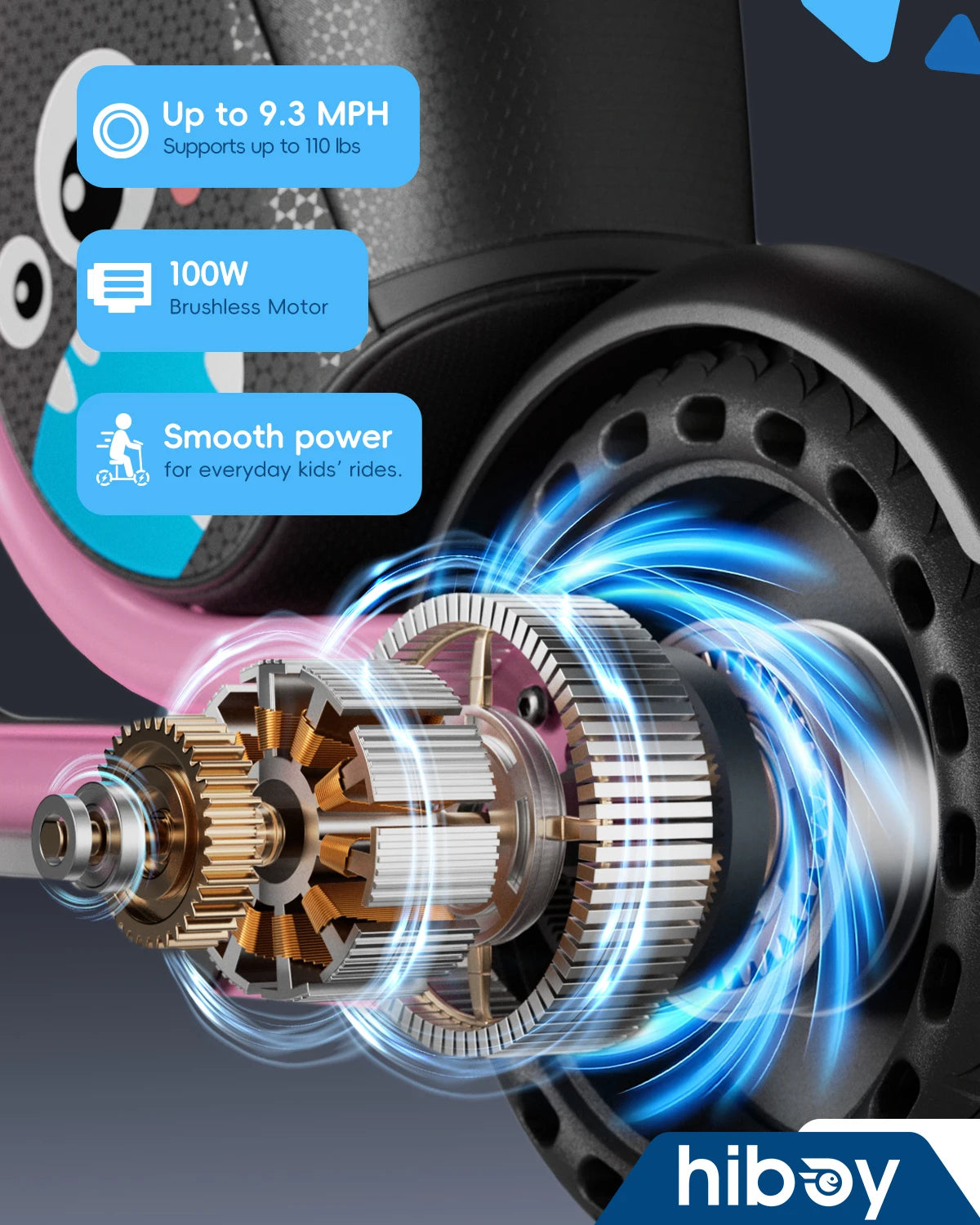 HIBOY Joyhaul Electric Scooter With LED Lights And Safety Brake