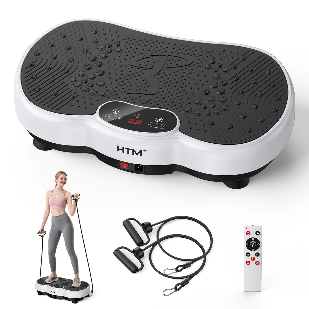 HTM Whole Body Vibration Plate Fitness Exercise Machine