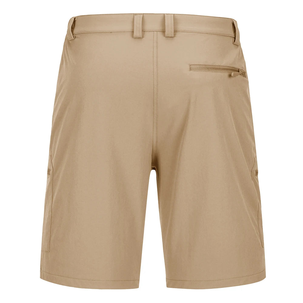 Men's Quick Dry Hiking Golf Cargo Shorts With Zip Pockets