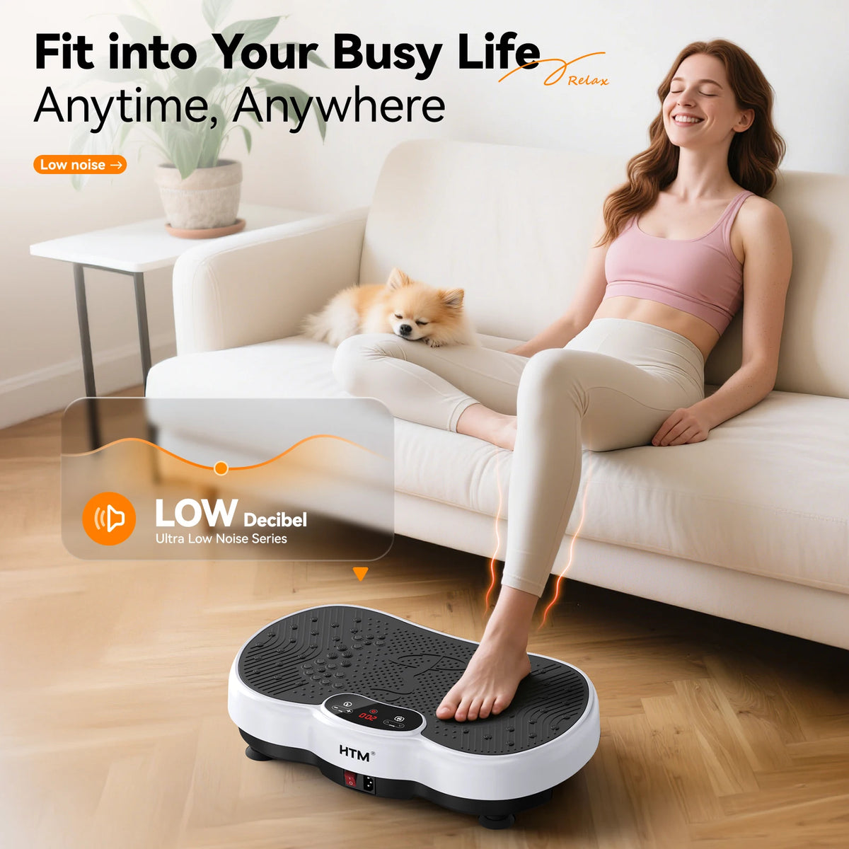 HTM Whole Body Vibration Plate Fitness Exercise Machine