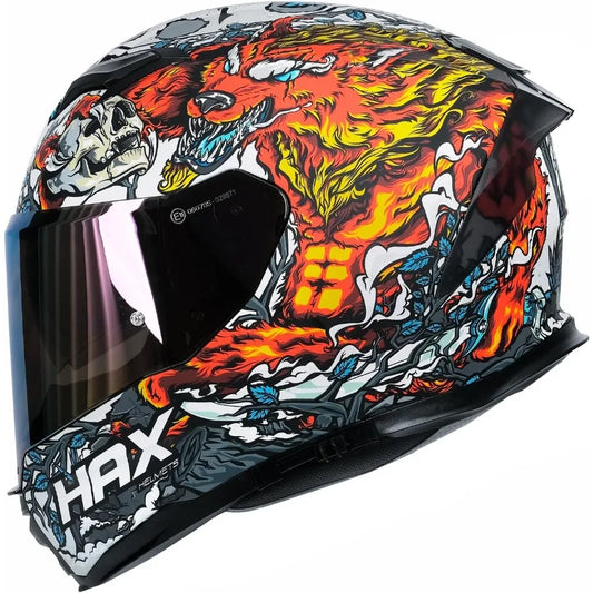 Force GlowinTheDark Aerodynamic Full Face Helmet for Street EBikes DOT ECE Certified Enhanced Dual Visor Adult Size Pinlock Rea
