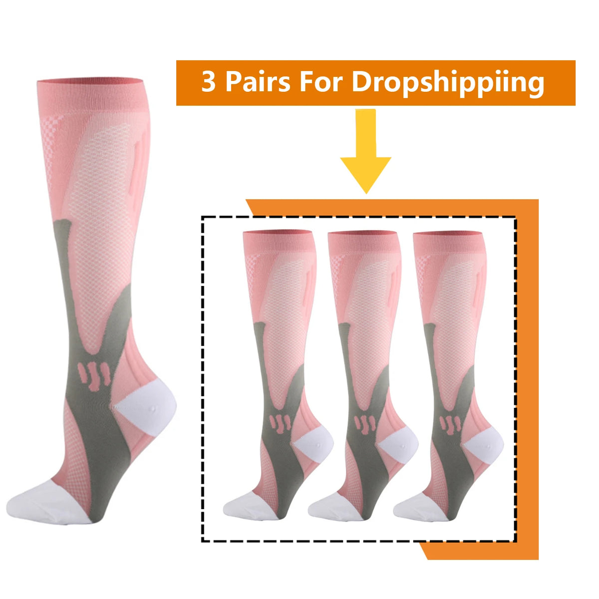 BROTHOCK Athletic Compression Socks for Nursing and Sports
