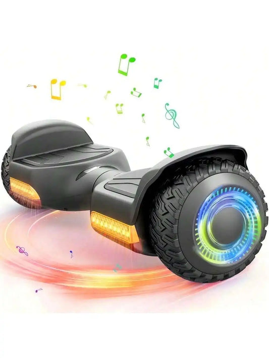 GYROOR All Terrain Self Balancing Hoverboard With LED Lights