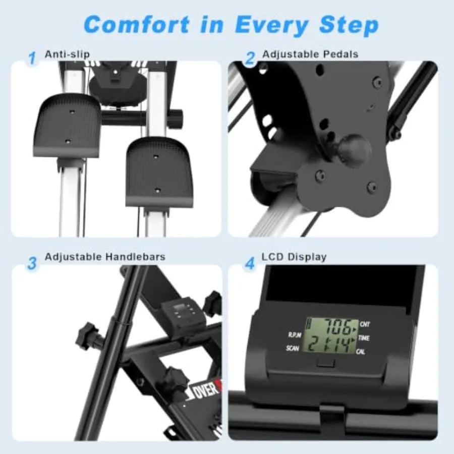 Folding Vertical Climber Stair Stepper With Twist Disc
