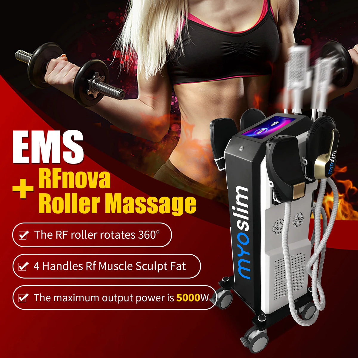 Myoslim Vacuum Roller EMS Body Sculpting Machine