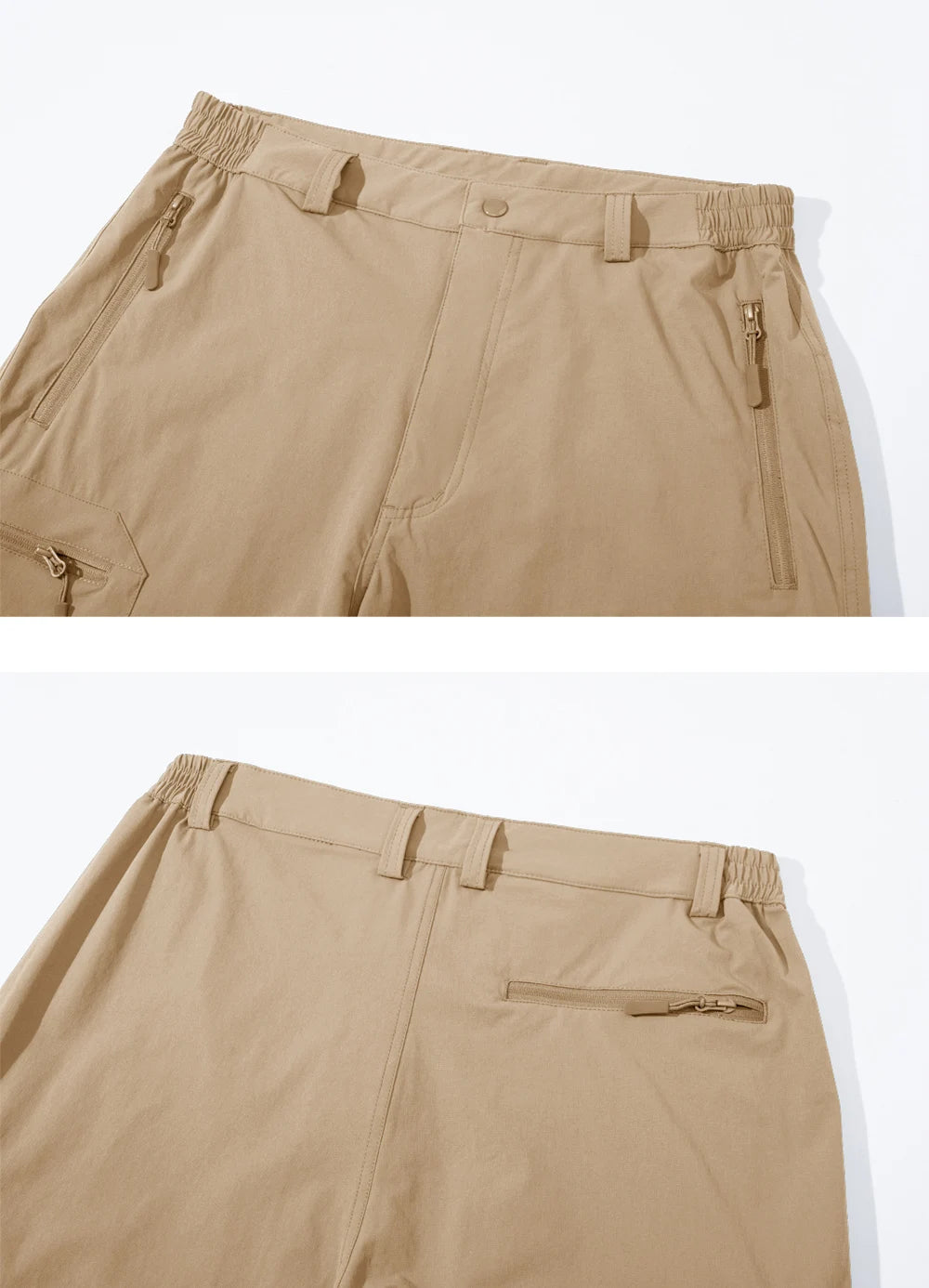 Men's Quick Dry Hiking Golf Cargo Shorts With Zip Pockets