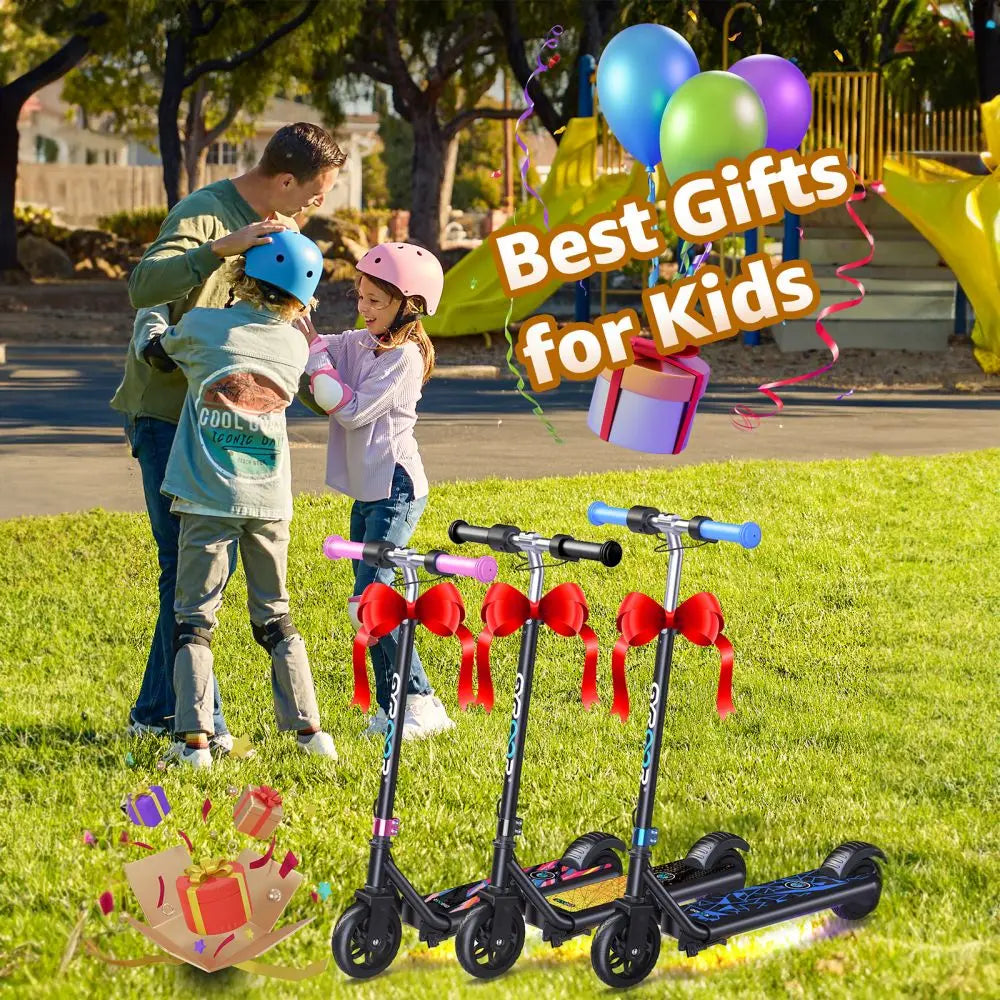 H30Max Kids Electric Scooter With LED Display And Dual Brakes
