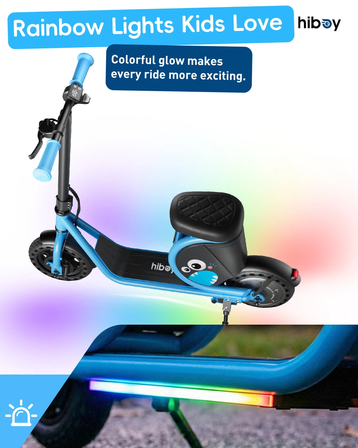HIBOY Joyhaul Electric Scooter With LED Lights And Safety Brake