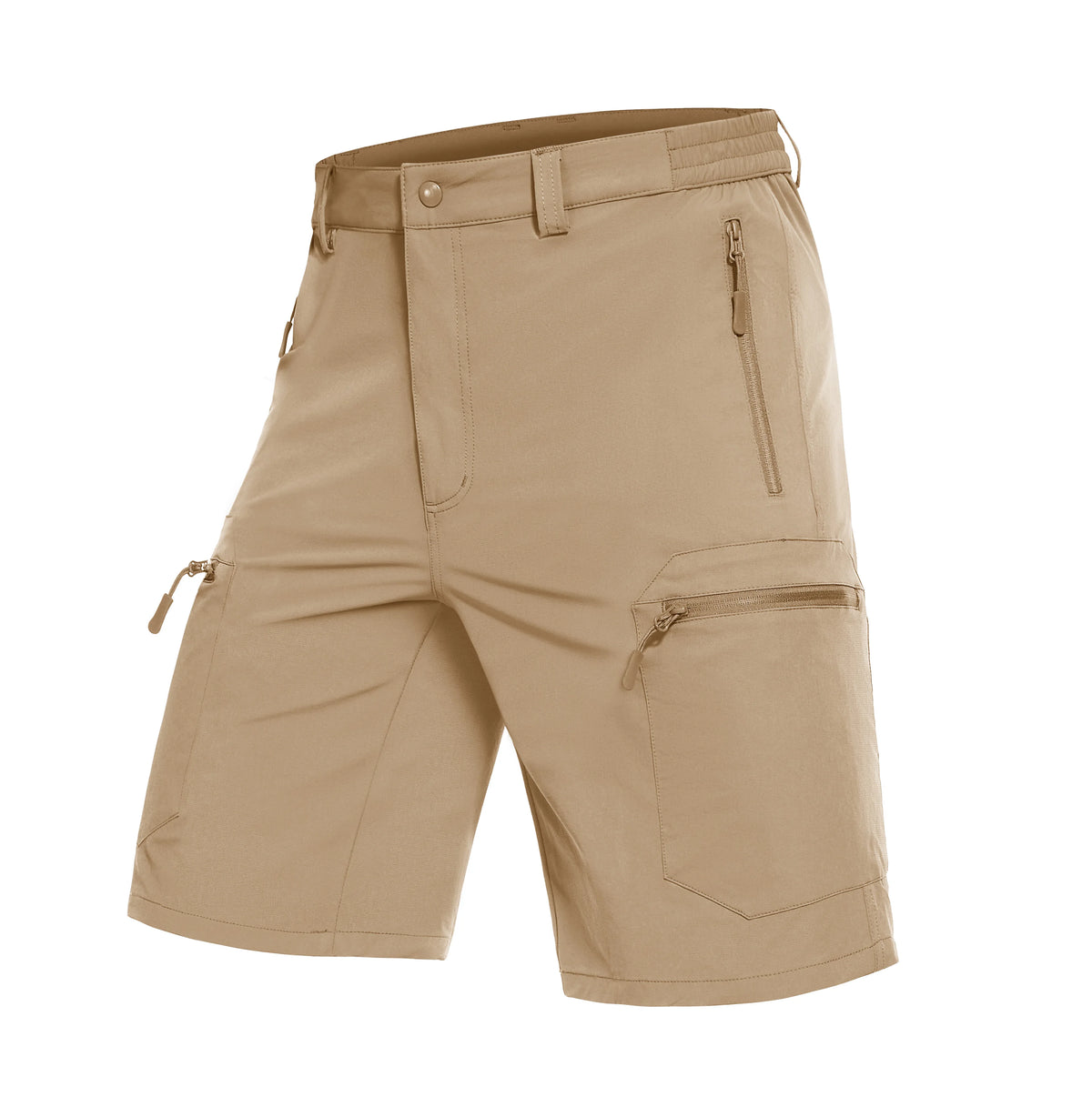 Men's Quick Dry Hiking Golf Cargo Shorts With Zip Pockets