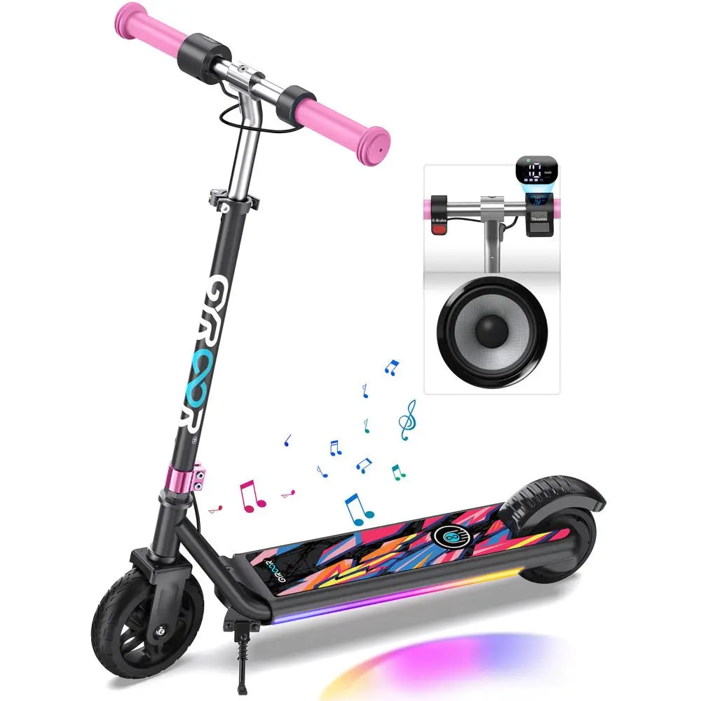 H30Max Kids Electric Scooter With LED Display And Dual Brakes