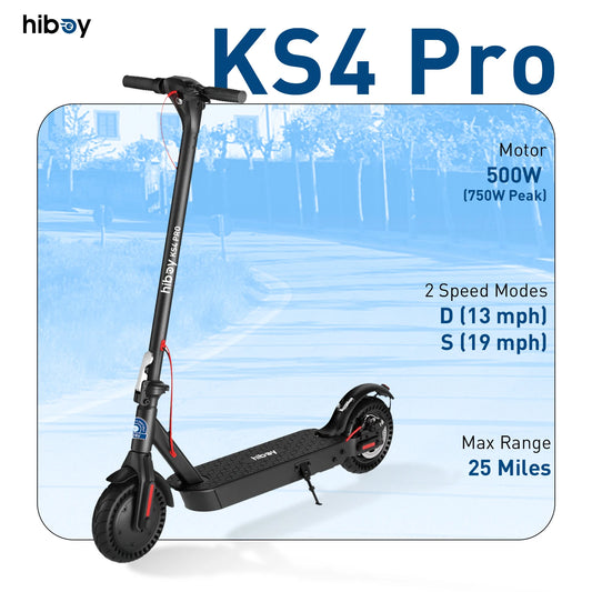 Hiboy KS4 Pro Electric Scooter Swift 500W Motor For Commuters
