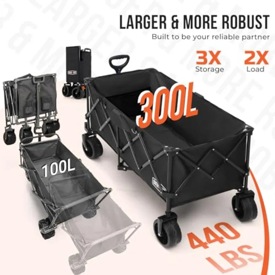 Collapsible All Terrain Wagon Cart for Camping and Groceries