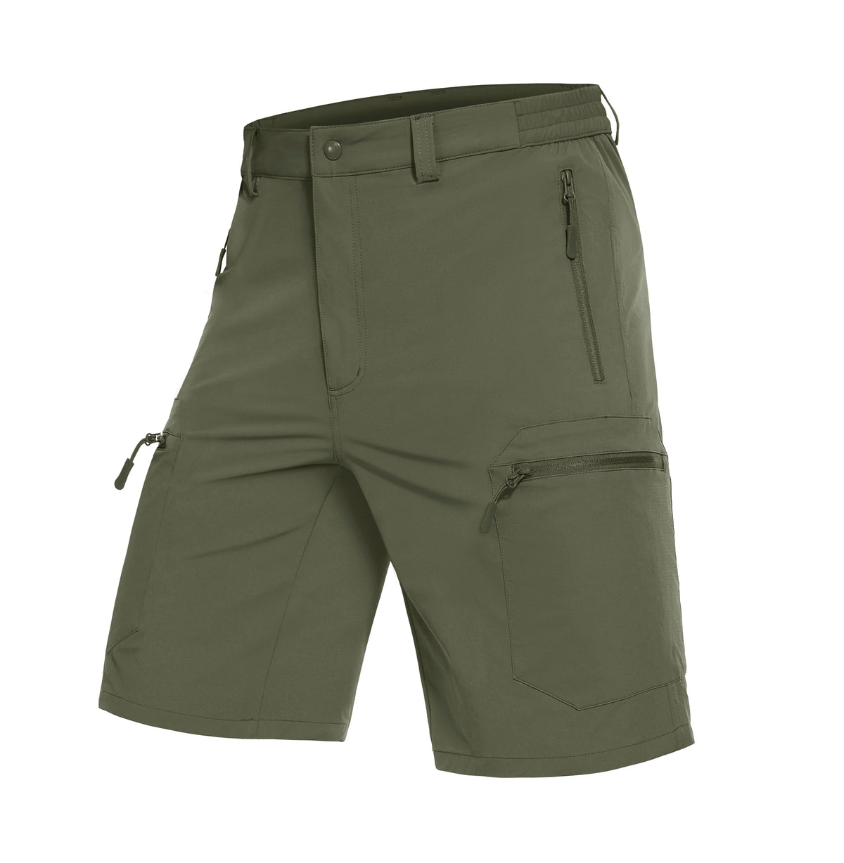 Men's Quick Dry Hiking Golf Cargo Shorts With Zip Pockets