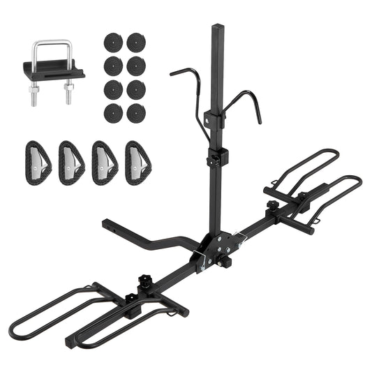 SucceBuy Hitch Mount Platform Bike Rack Folding Carrier