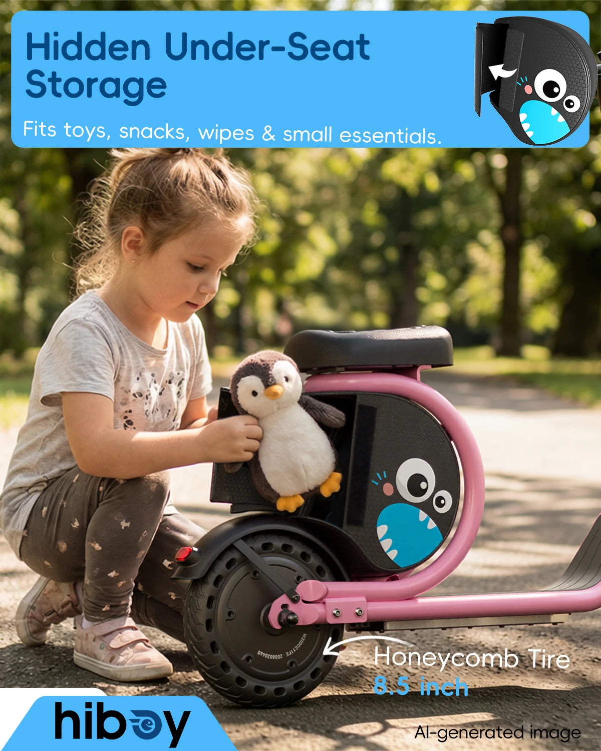 HIBOY Joyhaul Electric Scooter With LED Lights And Safety Brake