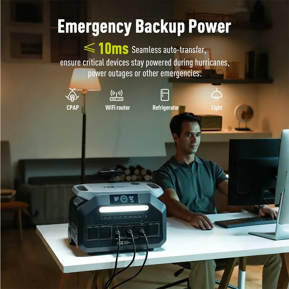 IEE Portable Power Station for Home Backup and Outdoor Use