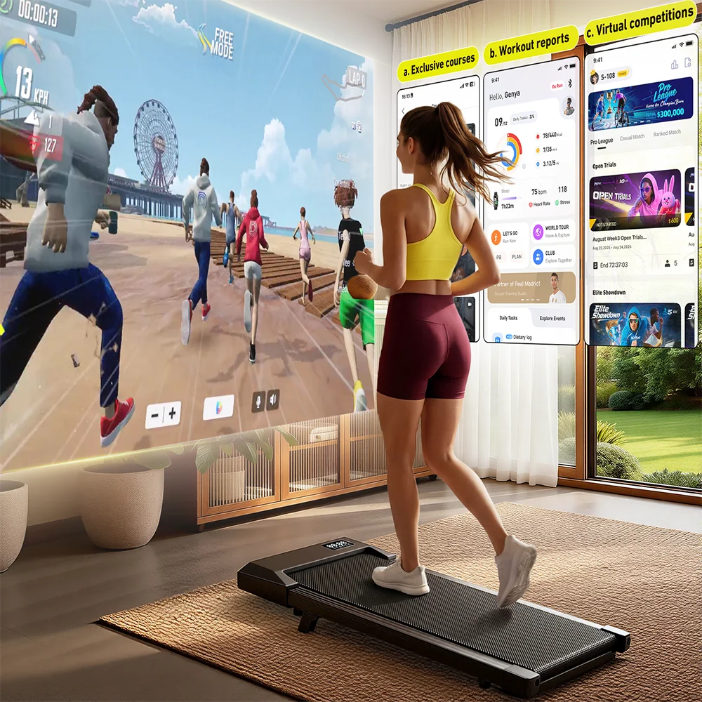 Superun Portable Under Desk Walking Pad Treadmill