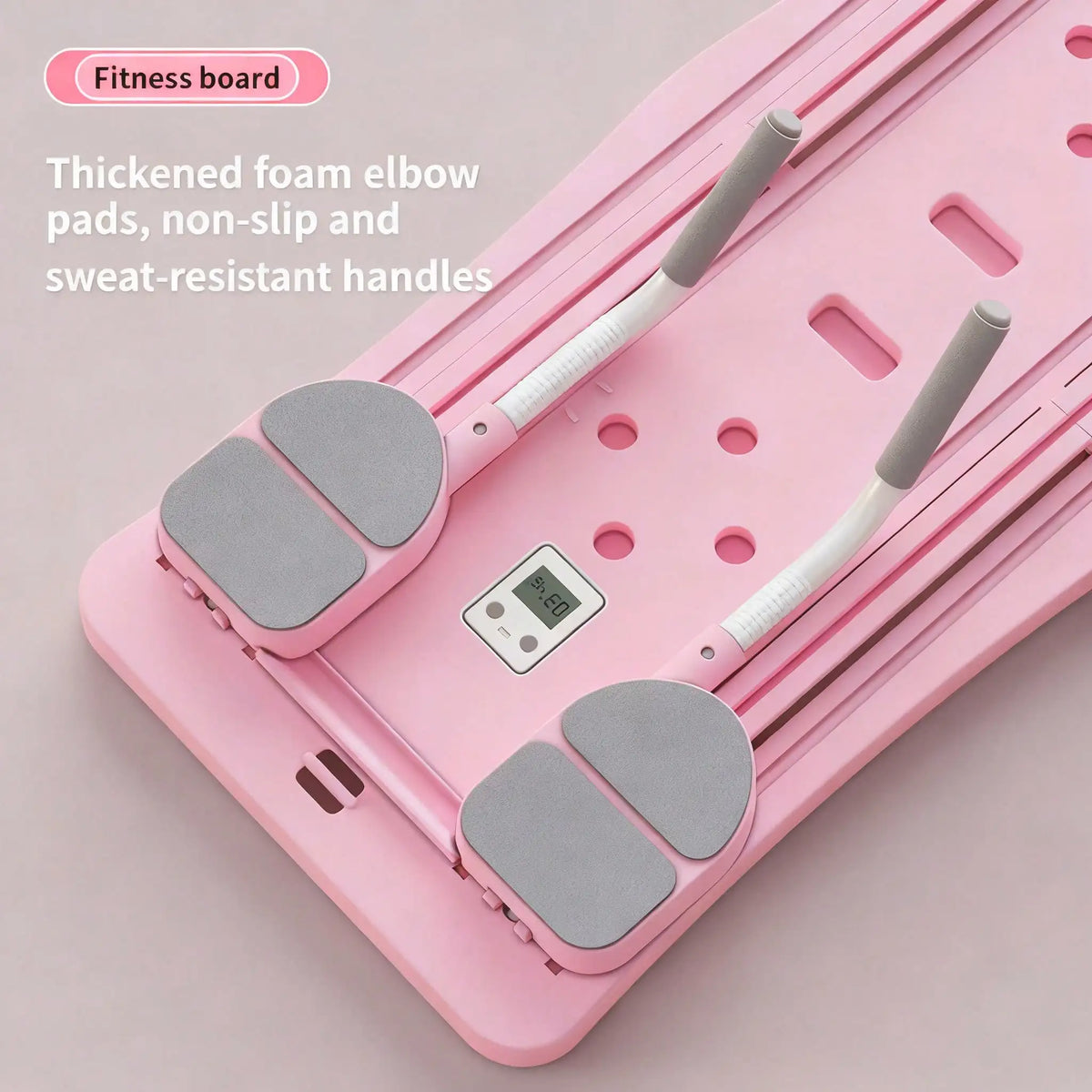 Foldable Pilates Sliding Board With Resistance Bands For Core Training